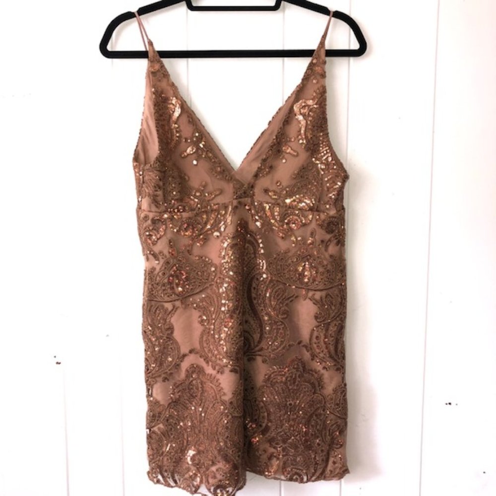 Free People Night Shimmers Mini Dress - Picture 10 of 12